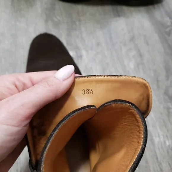 Tod's * Brown Suede Chelsea Driving Boots * 38.5 - Picture 10 of 15